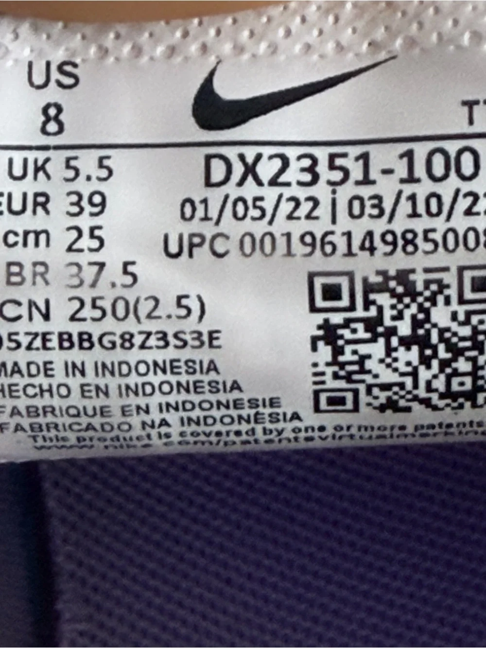 Nike White Air270 Athletic Sneakers with Orange Lace Loops and Mint Heel Tabs